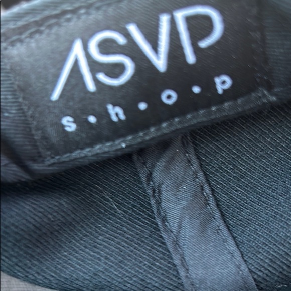 ASVP Shop Black Cap with White  Blondie Embroidery - Picture 2 of 3